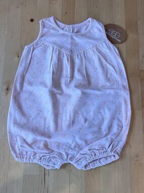 EGG by Susan Lazar Baby 6 Months Sleeveless Romper Pink with Cherries NWT